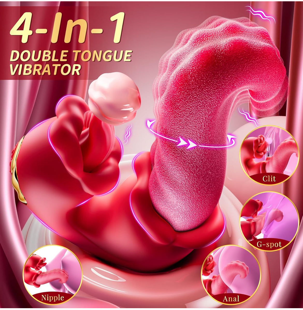 4 -in-1 Double Tounge Pleasure