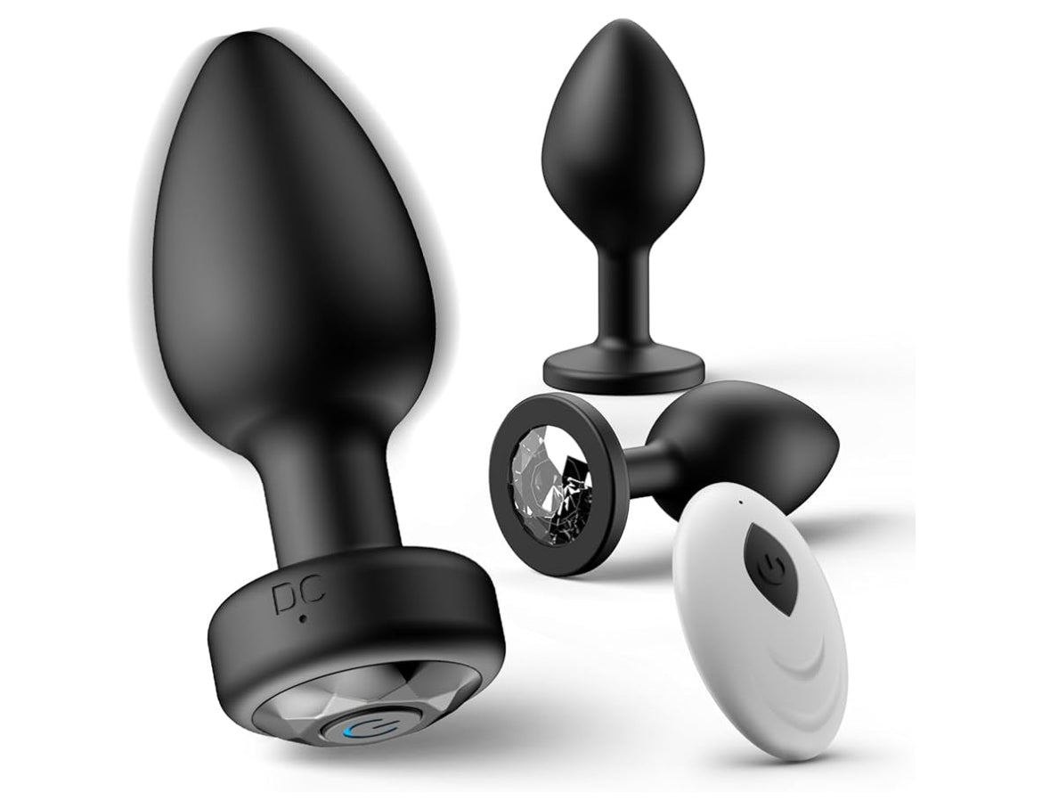 “Training Day”- Silicone Butt Plugs Kit with Remote