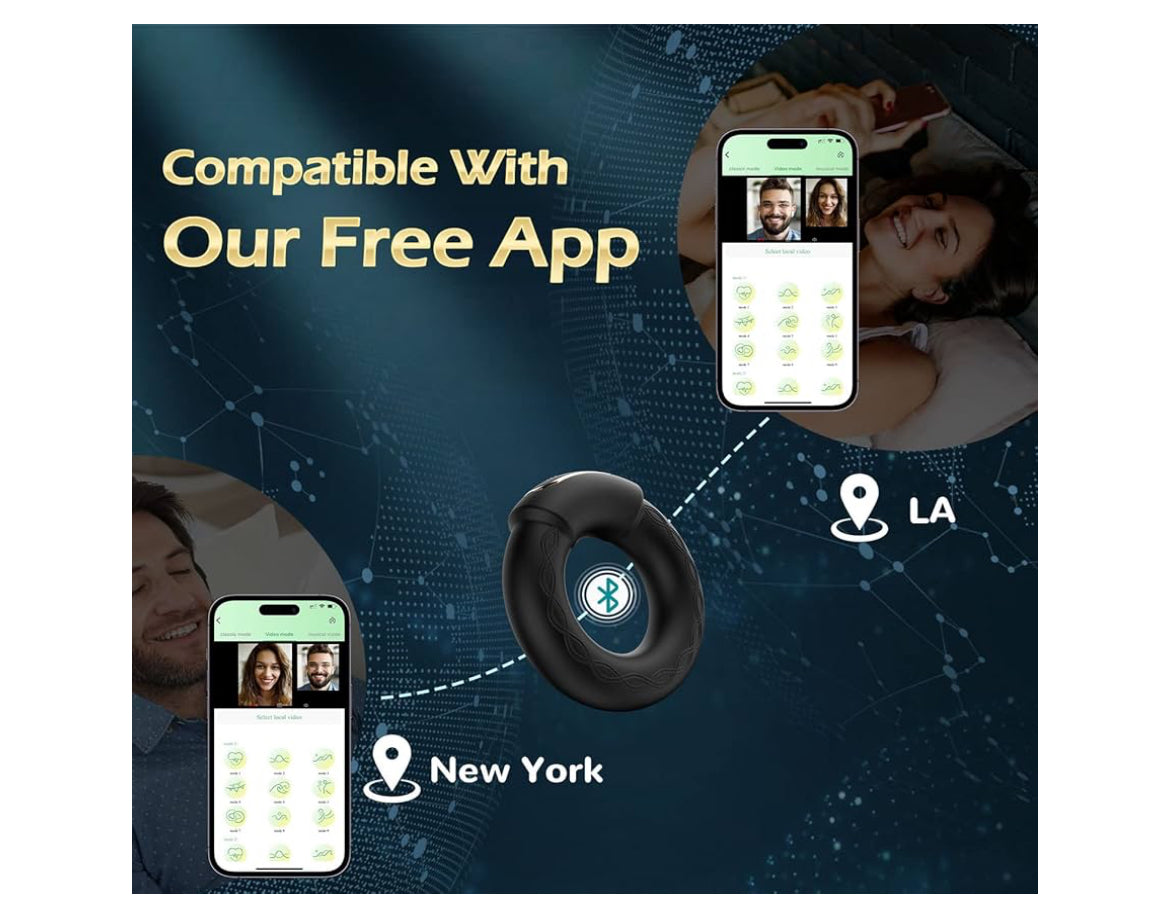 App Controlled Vibrating Cock Ring