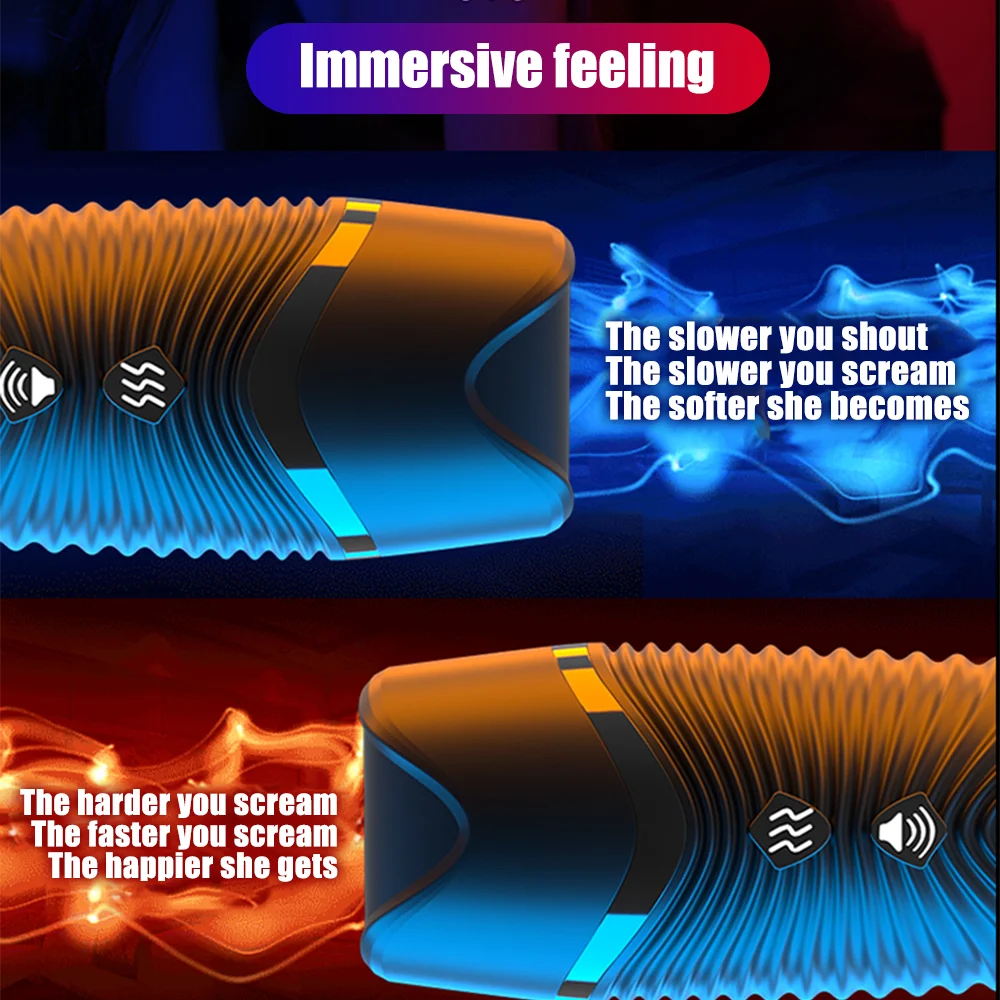 Automatic Pocket Pussy Male Masturbator Simulated Labia Vagina Intelligent Voice Penis Trainer Bracket Adult Sex Toy For Men