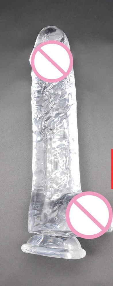 S-XXL Realistic Clear Dildos with Suction Cup Strap-on Dildo