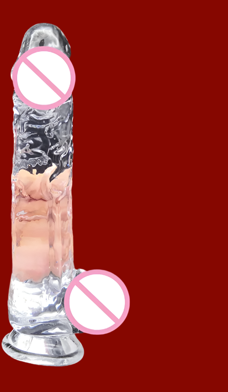 S-XXL Realistic Clear Dildos with Suction Cup Strap-on Dildo