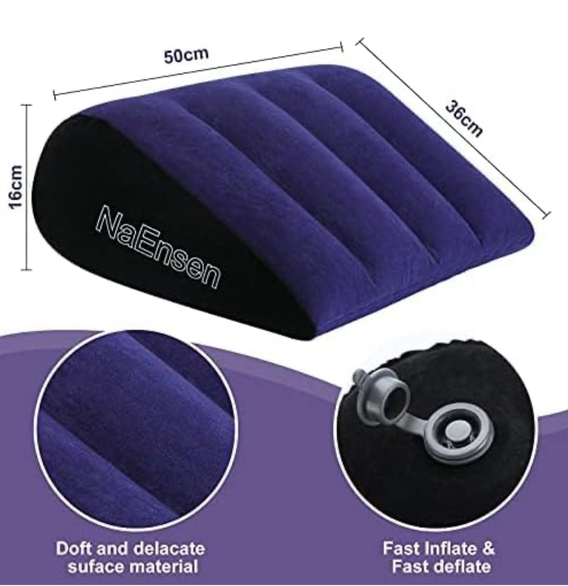 “In Position” Couples’ Triangle Positioning Body Pillow