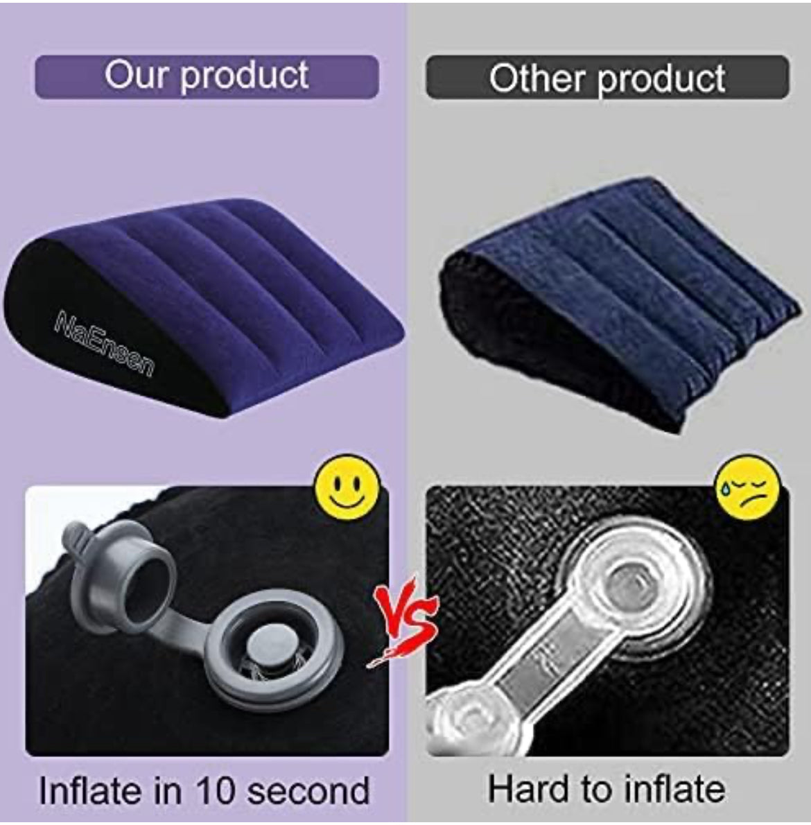 “In Position” Couples’ Triangle Positioning Body Pillow