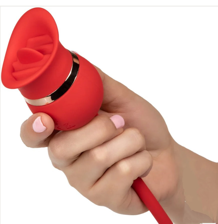 French Kiss Casanova Clit Stimulator - (2 in 1 Tongue & Bullet Vibrator!)
