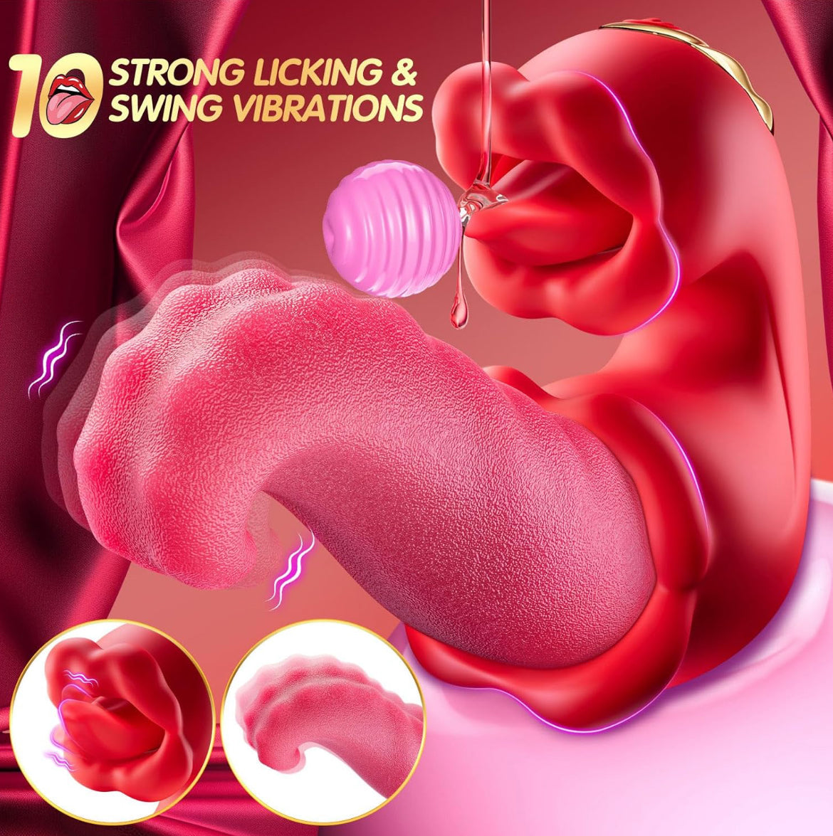 4 -in-1  Double Tounge Pleasure