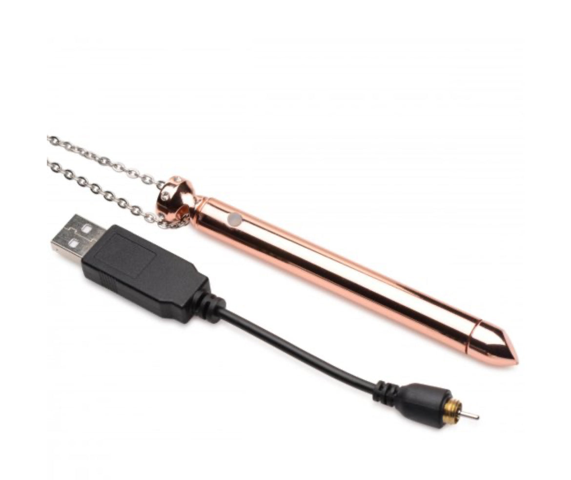 Charmed 7X Vibrating Necklace - Rose Gold