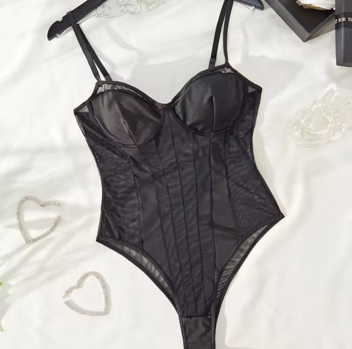 Black See Thru bodysuit