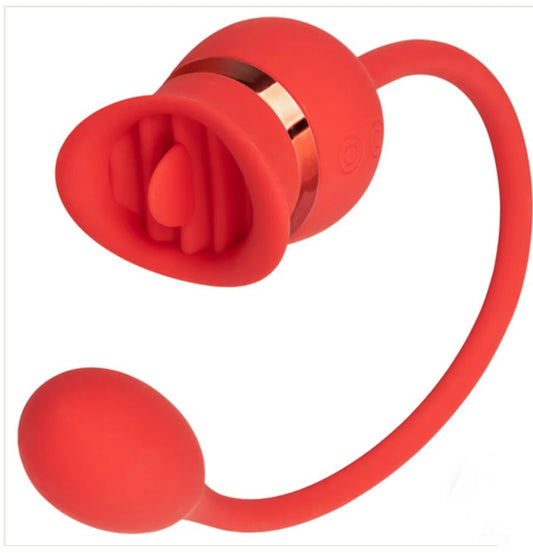 French Kiss Casanova Clit Stimulator - (2 in 1 Tongue & Bullet Vibrator!)
