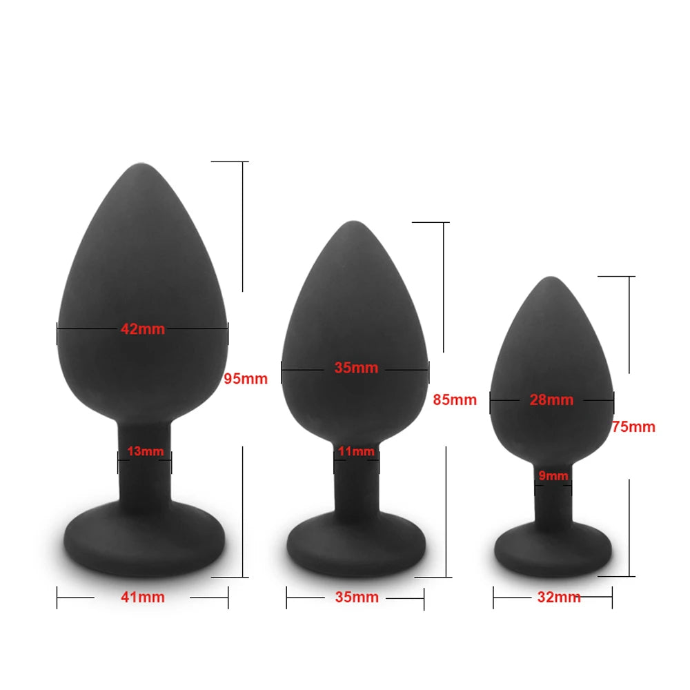 4pcs Mini Erotic Bullet Vibrator Butt Plug
