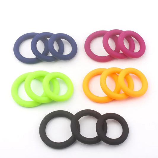 3Pcs Silicone Cock Rings Ejaculation Delay