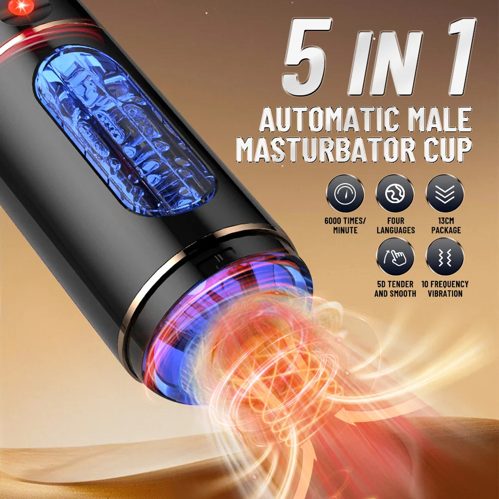 5 in 1 Voice Masturbator Cup