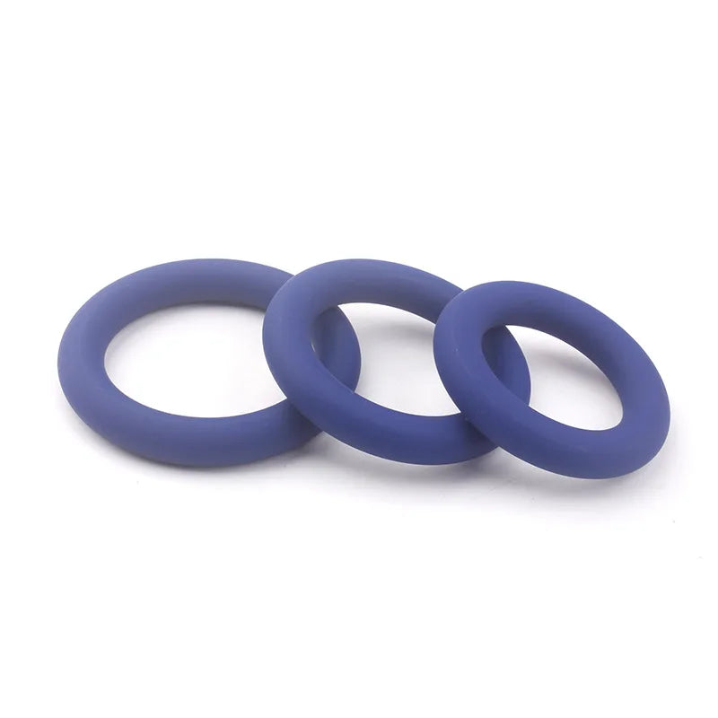 3Pcs Silicone Cock Rings Ejaculation Delay